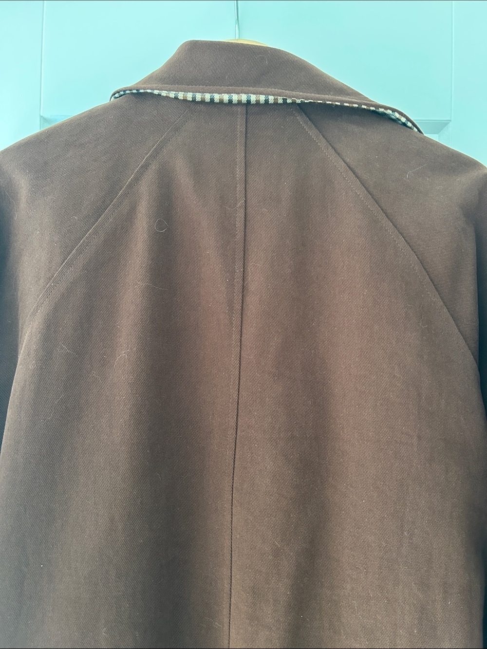 Women's Brown Single-Breasted Trench Coat - Picture 5 of 6